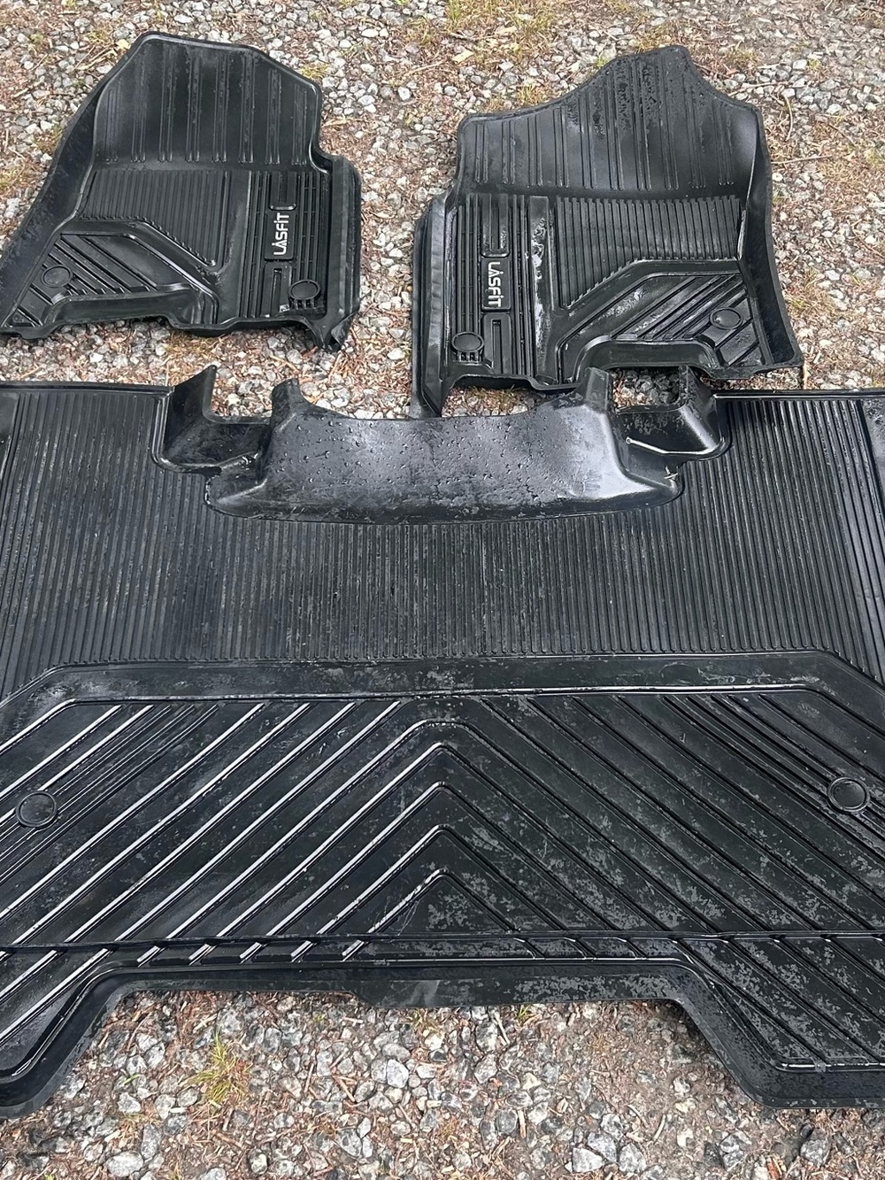 All-Weather Rear & Front Floor Mat Set - Black
